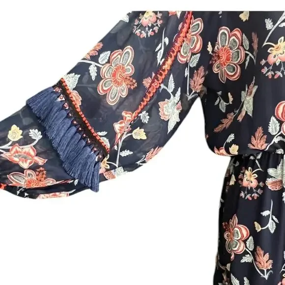 NWT Sachin + Babi Dalton Eastern Gouache Botanical Dress – Sz 6 - Picture 8 of 12